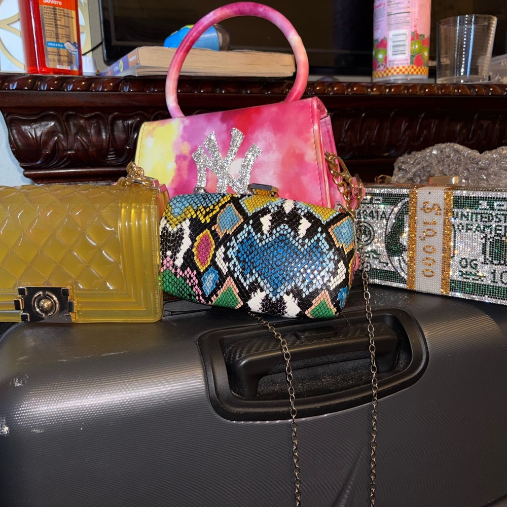 Tie-Dye Pink Top-Handle Women’s Handbag